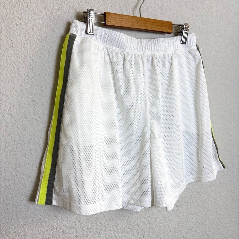 Free People FP Movement When In Venice Mesh Basketball Shorts White Neon XS - Picture 6 of 10